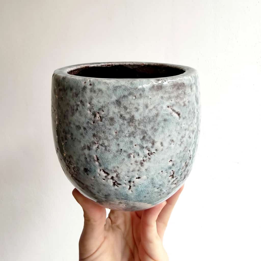 Osłonka ceramiczna 'Antique Blue' 12 cm