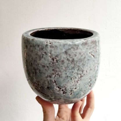 Osłonka ceramiczna 'Antique Blue' 12 cm